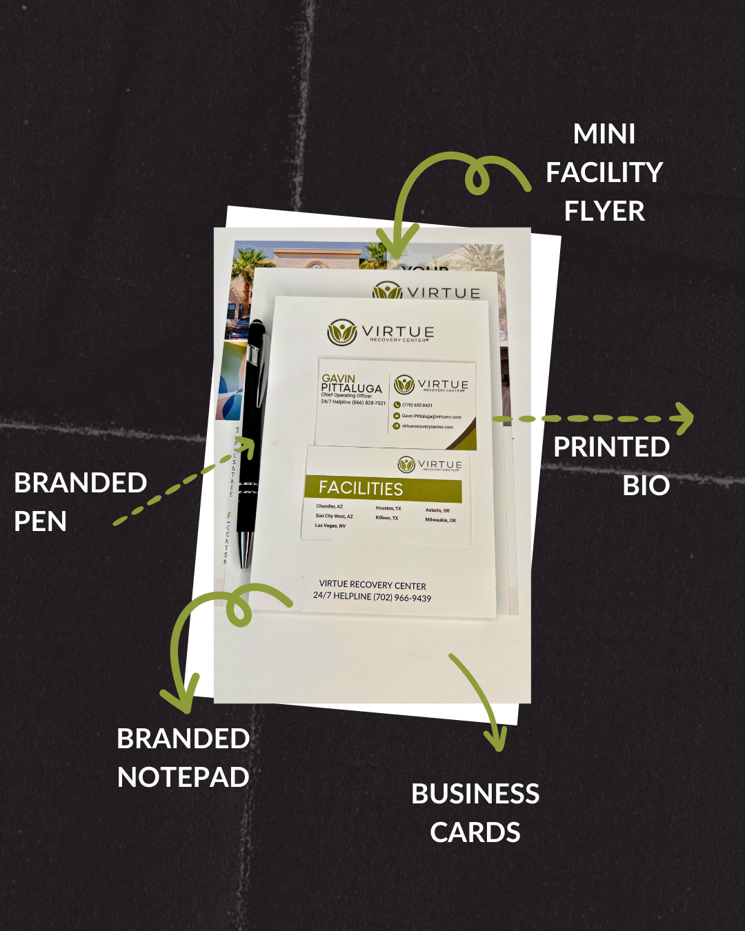 Virtue Recovery Center - Giveaway Kit