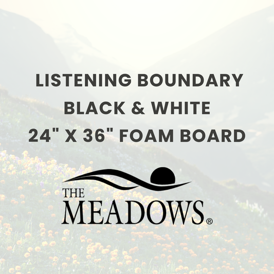 The Meadows: Listening Boundary Black & White Foam Board (24 X 36)