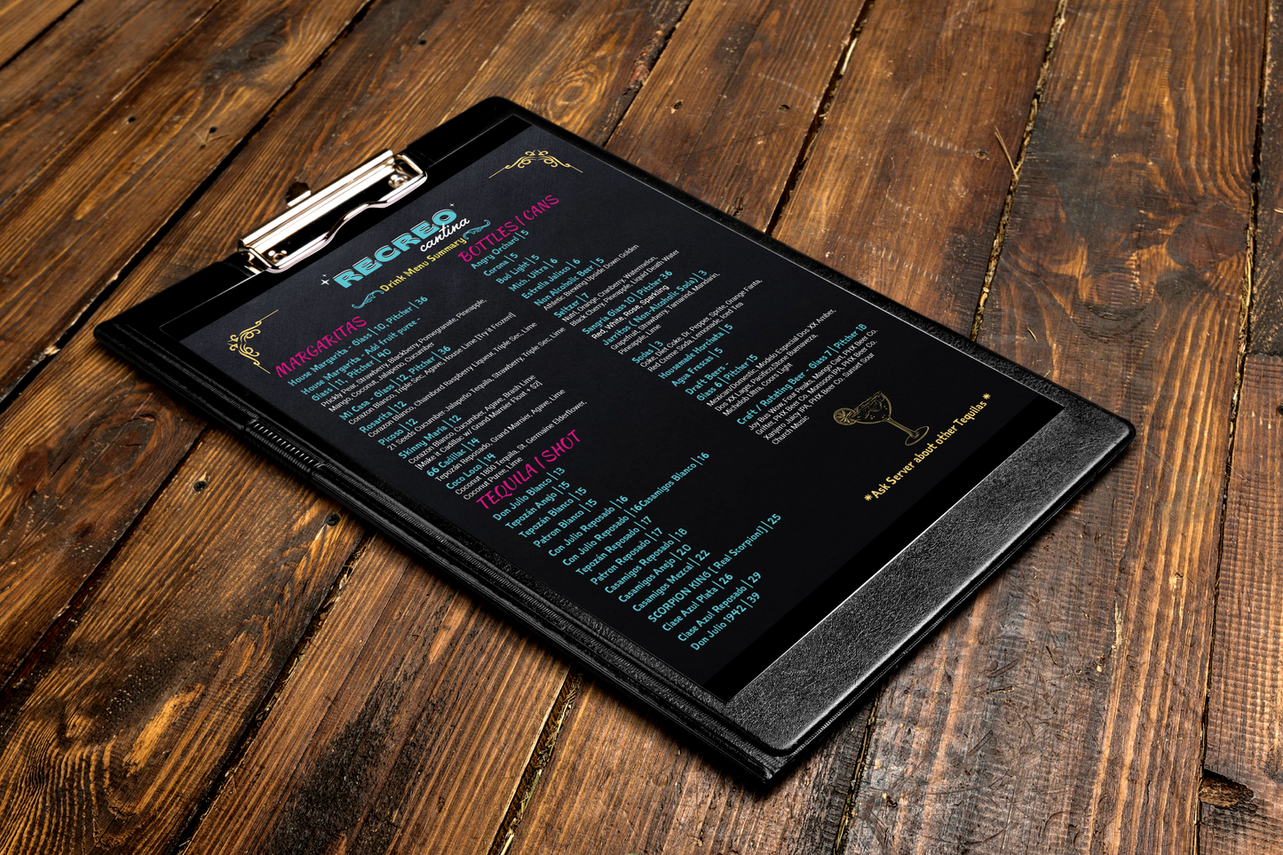 Synthetic Restaurant Menus