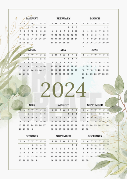 Eternal Canvas: The All-Year Magnet Calendar